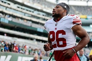 Saquon Barkley: Dad| How many yards does have| Draft| College - sportsjone