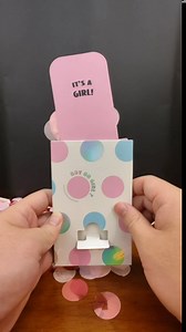 Confetti Poppers for Party Birthday Gender Reveal Wedding Christmas, Mini Party Streamer Popper Shooter Card Spray Celebrate Holidays, Pack of 4 Box, Blue It's A Boy