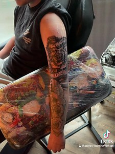 19K views · 505 reactions | Ollie g sat like a boss for some more on his sleeve  always mint to catch up  | Twinfinity Ink Tattoo studio | Facebook