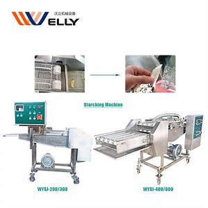 [Hot Item] Good Feedback Chincken Strips Pumpkin Pies Starching Machine Fish Cutlet Starching Machine