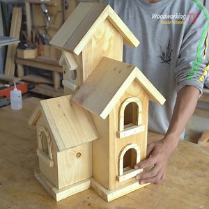 2.3K views · 125 reactions | DIY Woodworking Bird House and Bird Feeder From Old Pallets | Woodworking Ideas | Facebook