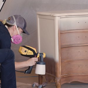 French Provincial Dresser gets a FAUX wood finish | Pretty Distressed