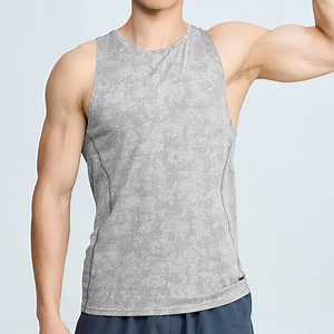 [Hot Item] Lightweight Summer 100% Polyester Muscle Tank Top Custom Logo Men′ S Dry Fit Sport Vests