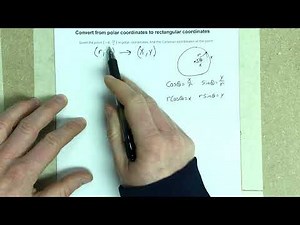 Convert from polar coordinates to rectangular coordinates