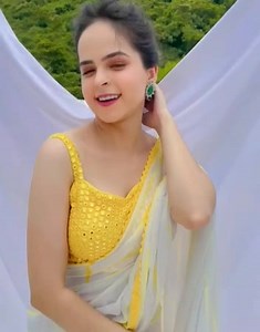 SAREE - PREMIUM GEORGETTE [ digital shibori print and beautiful lace border ] BLOUSE - PREMIUM GEORGETTE [ beautiful thread and foil mirror work ] UNSTITCHED BLOUSE PRICE - *₹ 1070/-* READY TO SHIP | Siri Designers an Online Store | Facebook