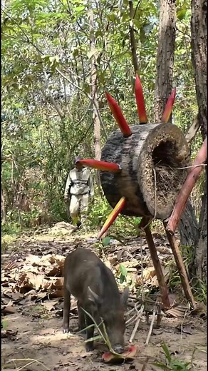 Build wild boar trap using big wood fall in to #BirdsInFlight #wildlife #Osprey #BirdsOfInstagram #BirdPhotography #BirdWatching #OspreyPhotography #short..._061 #CanonPhotography #CanonR5 #NaturePhotography #trap #WildlifeLovers #animals #animalphotography #animalcare | Jennifer Lawrencee