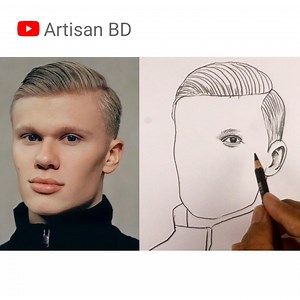 Pencil Sketch Erling Haaland #drawing #haaland #erlinghaaland #football #pencilart #sayeddrawingacademy | Sayed Drawing Academy