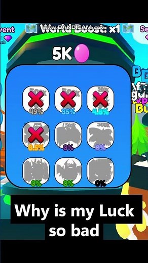 Why is my luck this horrible... [Pet Hatching Simulator 99]