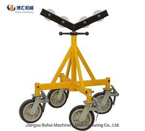 [Hot Item] Large Pipe Support Pipe Stand with Wheels for Machine