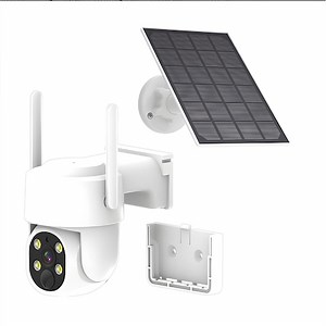 Camera de supraveghere blik®, cu acumulatori 9000mAh, Portabila, Panou solar inclus, WiFi, Slot MicroSD, Full HD IR Night vision color, conexiune 4G, 4MP, Pir senzor de miscare si urmarie, PTZ, Rotire automata, Alarma miscare, IP66 - eMAG.ro