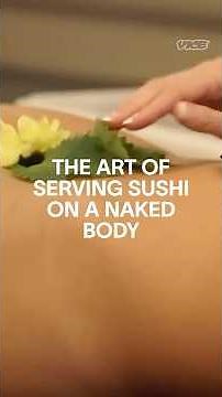 The art of serving sushi on a naked body