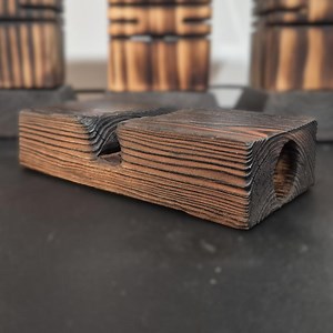 Phone Holder Speaker Amplifier Charred Wood Finish - Etsy Canada