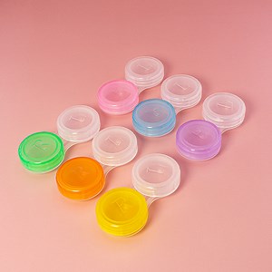 [Hot Item] Professional Factory Designed Colorful Contact Lens Display Plastic PP Box Mini Square Cheap Potable Contact Lenses Container Case