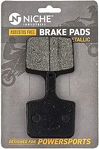NICHE Brake Pad Set for Polaris Indy 850 800 Switchback 600 Rear (Semi-Metallic) 2205500