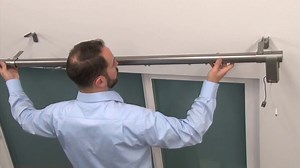 erod Center Open Motorized Drapery Rod, 80 to 144 Inch, Bronze