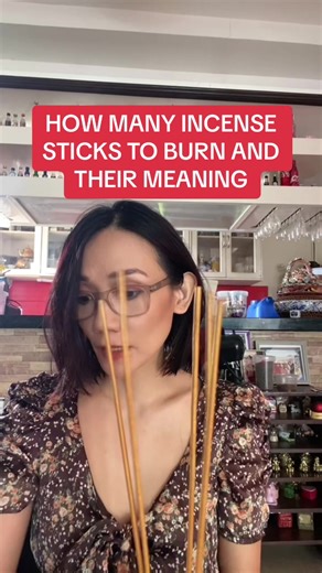 Number of incense sticks to burn and what it represent. #colorsofabundance #wealthandabundance #attractsuccess #financialsuccess #manifestmoney #moneyfesting #manifesting #luckycharmandbestfinds