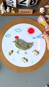 12K views · 55 reactions | Use summer dogtail grass and peanut shells to make a collage of "Happy Chicks"! Fun and interesting! | Art, Crafts and Journals | Facebook