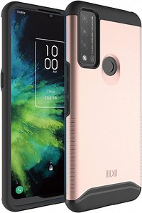 TUDIA Merge Alcatel TCL 4X 5G (T601DL) / TCL 20 A 5G Case Heavy Duty - Rose Gold - Walmart.com