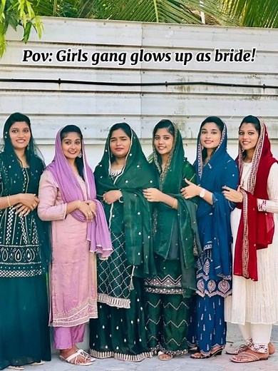 Pov: Girls gang glows up as bride!