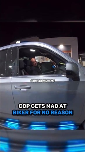 Cop Gets Mad At Biker For No Reason