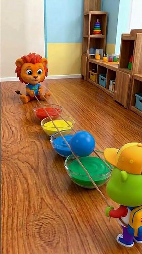 Learn Colors with Lion Cub #learning #nurseryrhymes | Liam Family USA