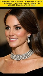 Catherine Just Wore the Late Queen’s Secret “Bandeau” Necklace… and Its History Is WILDER Than You Think 😱💎 #RoyalSecrets #CatherinePrincessOfWales #QueenElizabethLegacy #HiddenRoyalHistory #ViralRoyalJewels | Natural Spray