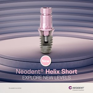 Now available Neodent®️ Helix Short. Click to learn more: https://bit.ly/3GIVlxf #helixshort #dentalimplants #dentist #dentistry #implantology #shortimplants | Neodent