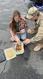 387K views · 7.8K reactions | Heroic Soldier comes to the rescue of struggling pregnant mother 凉 A pregnant mother drops her husbands birthday cake in the rain when she falls over outside of the grocery store. A kind soldier assists the woman and buys her a new cake. #military #birthday #pregnant #mother #kindness #family | Jamie and Blake | Facebook