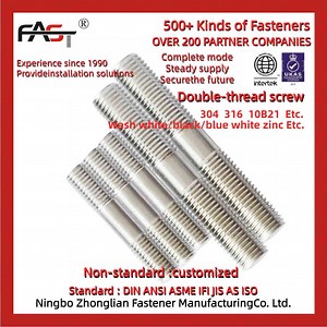 [Hot Item] China Factory Double-Headed Bolt Threaded Rod Double End Stud Bolt and Nuts