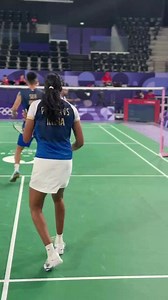 Training time for Indian badminton contingent at Paris!! 🏸 PV Sindhu, Lakshya Sen and HS Prannoy giving the final touches to their preparation. 🇮🇳 🎥 HS Prannoy | Khel Now
