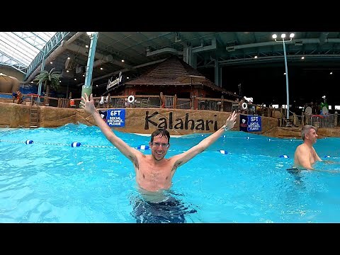 wave pool at Kalahari in Sandusky, Ohio (January 25th, 2021)
