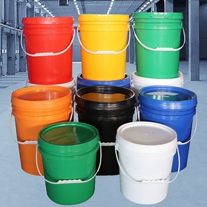 [Hot Item] Empty 5 Gallon Plastic Paint Buckets 20 Liter Plastic Pail with Lid