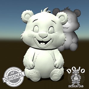 Cute Bear Cub Model – 3D STL for CNC, 3D Printing & Laser Engraving - Etsy