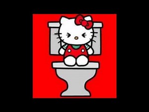 hello kitty pooping