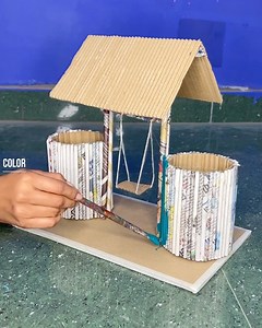 Old Newspaper Reused For Table Top Decor | Deep's Creative Hearts