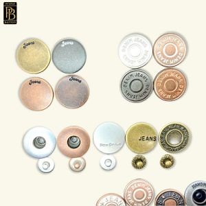 [Hot Item] Custom Logo Fashion Metal Jeans Buttons for Trousers and Jackets