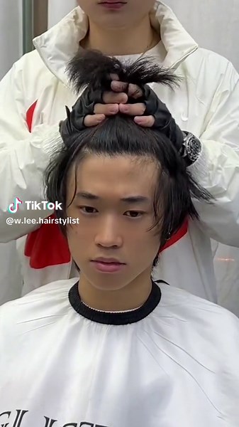 Modern Korean Men's Two Block Haircut Tutorial