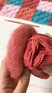 I’ll let you in on a secret.. 🤫 Crocheting with two strands of yarn held together is much easier than you might think! All you need to do is find the end of both strands of yarn, and hold them together as you make your slip knot. Then, as you start to crochet, treat it as if they are a single strand of yarn - just keep holding them together as you go. Be sure to keep the tension even on both strands. Here I’m holding a strand of @yarnsmiths Merino DK with a strand of their new Kid Mohair Silk, 