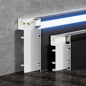 [Hot Item] Background Wall Panel Aluminum Alloy LED Light Trough with Light Decorative Line Edge Strip Closing Strip Card Slot Strip