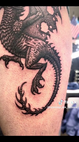 Badass Dragon Tattoo for Bold Body Art Lovers