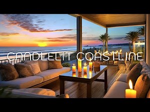 Candlelit Coastline: Ocean Waves from a Cozy Beach House | Tinnitus Relief & Relaxation for 8 Hours
