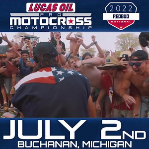 Welcome Back RedBud Fans! The 49th Annual RedBud National returns July 2nd! Come for the BIG day, or spend the whole weekend! There’s Amateur MX, camping, fireworks and more, highlighted by SATURDAY LUCAS OIL MOTOCROSS pro racing! Tickets are on sale now. General Admission, Camping, VIP Passes and Pit Passes are available. Click Learn More below for race details and tickets. | RedBud Motocross