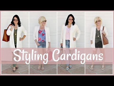 How to Style Long Cardigans for Women Over 40 | How Mature Women Wear Long Cardigans