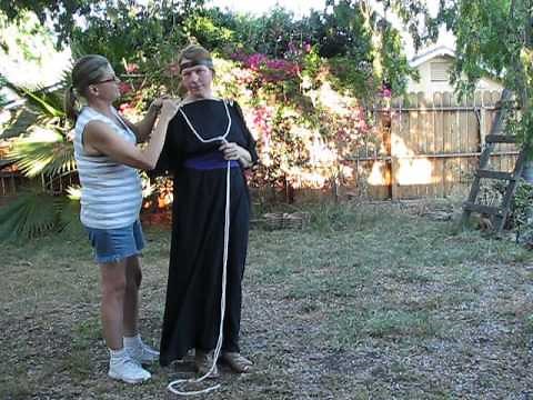 How to tie/bind ancient Greek/Roman costume
