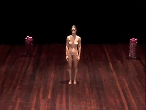 Apparently peeing on the stage and rolling over in your own urine puddle while full blasting Britney Spears is considered "art" these days?