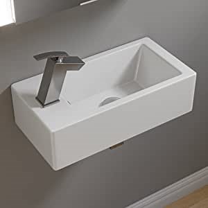 ALFI brand ABC116 Bathroom Sink, Small, White