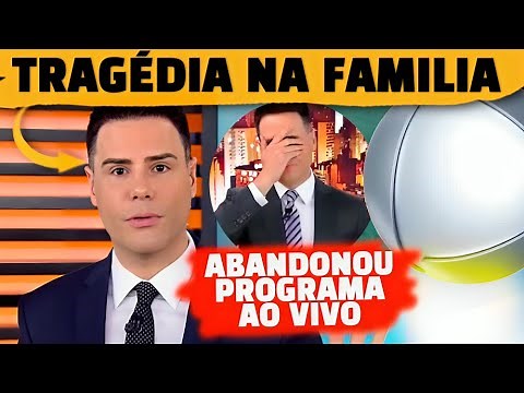 🚨Tragedy in Luiz Bacci's family! Presenter abandons live program on Record in a hurry.