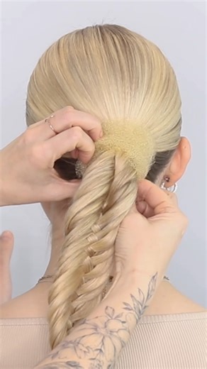 33K views · 268 reactions | How to: Fishtail Bun | Sweethearts Hair | Facebook