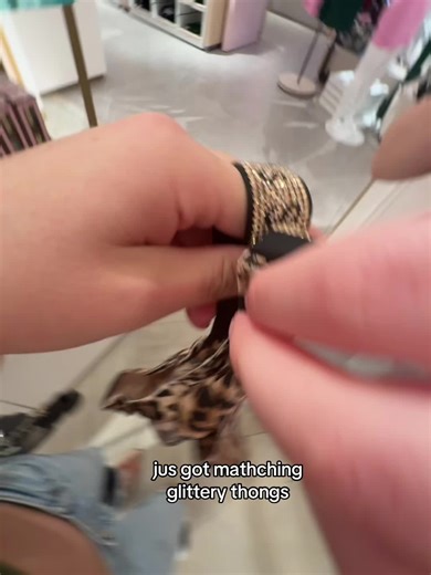 Glamorous Matching Glittery Thongs from Victoria's Secret