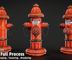 ArtStation - Fire hydrant / Full Tutorial Process   3D Model | Tutorials
